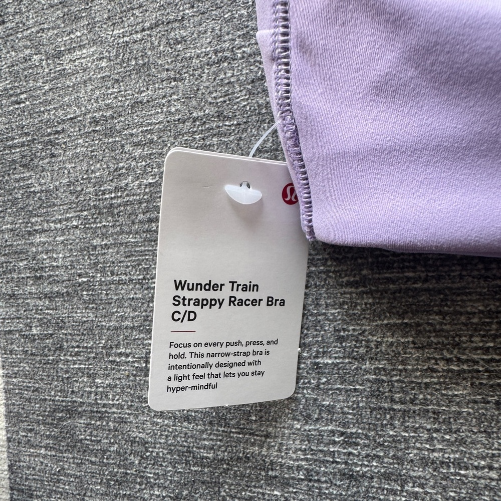 Lululemon Wunder Train Strappy Racer Bra - Size 6 - Picture 3 of 6
